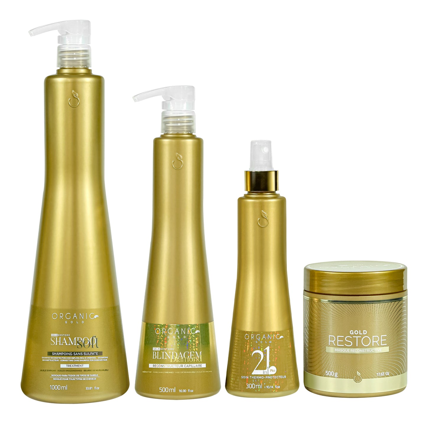 Kit de Blindage – Reconstruction & Renforcement Capillaire – Organic Gold