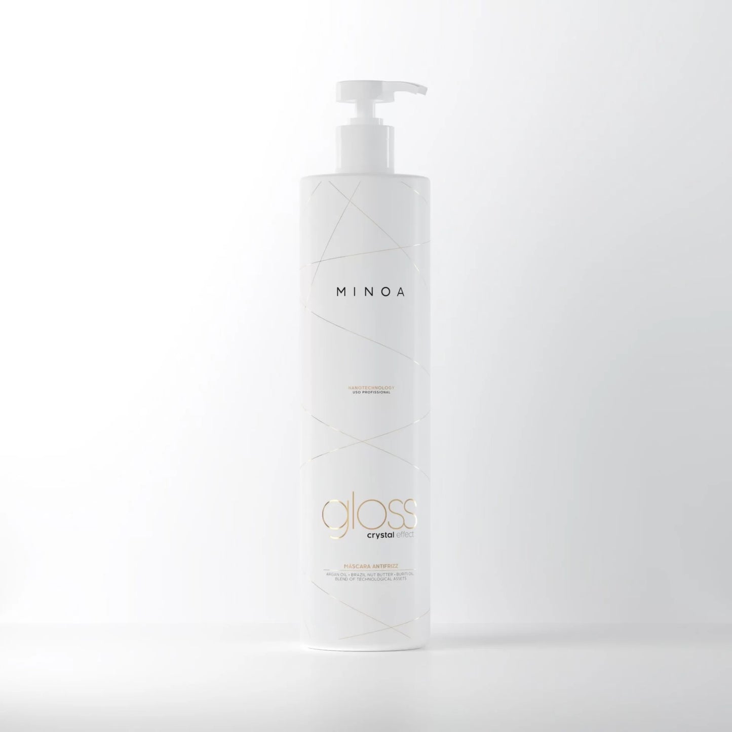 Gloss Effet Cristal – Masque Anti-Frizz – 500 ml – Minoa Professional