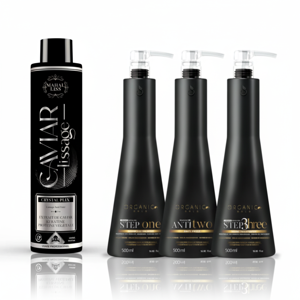 Kit Duo Lissage Premium – Organic Gold & Mahal Liss – 2,5 L
