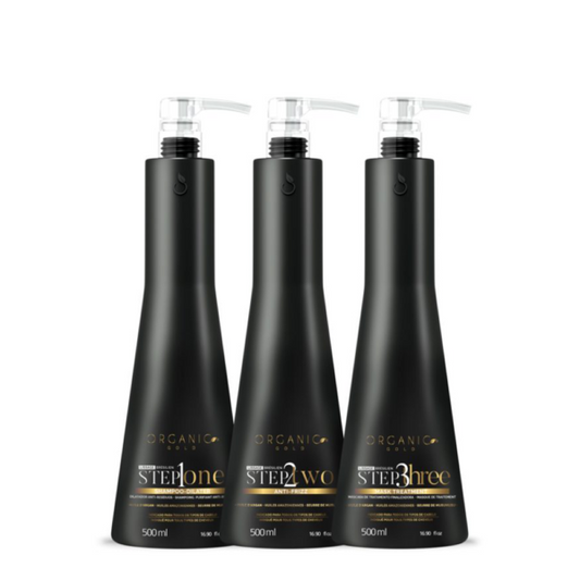 Kit Lissage – Brésilien – Lissant Intense – Professionnel – 500 ml – Organic Gold